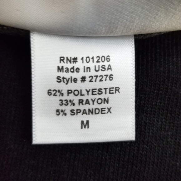 Soft Surroundings Heron Floral Print Tunic Top Black All Over Print Women's M - Picture 6 of 6